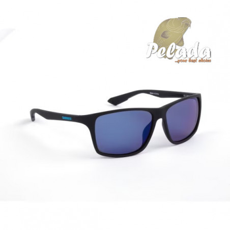 Shimano Polarizačné Okuliare Sunglasses Technium Matte Black & Blue Mirror
