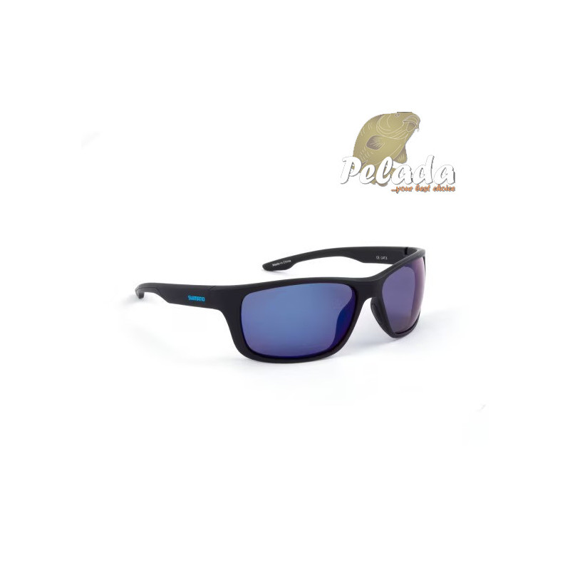 Shimano Eyewear Antares Matte Black Blue Mirror
