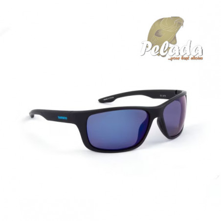 Shimano Eyewear Antares Matte Black Blue Mirror