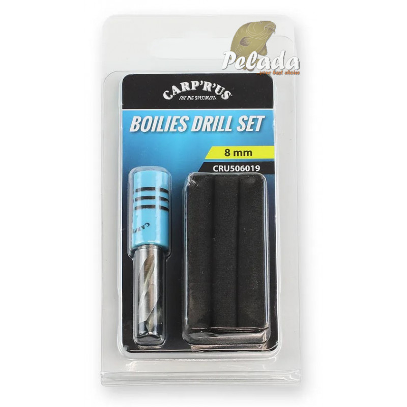 Carp´R´Us Vrtáčik na Boilies Drill Set 8mm + EVA pena 6ks