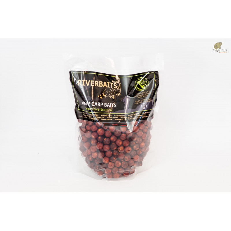 RIVERBAITS HNV Hotové Boilies 1kg - ŠPANIEL