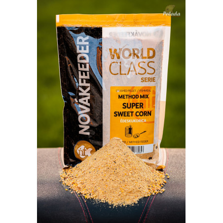 NOVÁKFEEDER Krmivo World Class Serie Method Mix 1kg - Super Sweet Corn