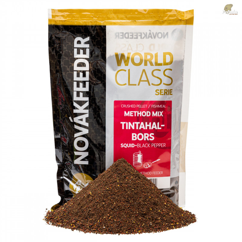 NOVÁKFEEDER Krmivo World Class Serie Method Mix 800g - Kalamár Korenie