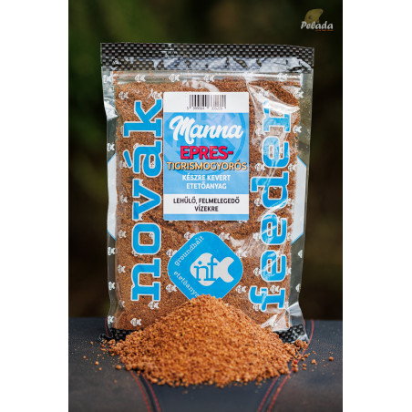NOVÁKFEEDER Hotové Vlhčené Krmivo Manna 800g - Jahoda Tigrí Orech