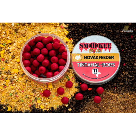 NOVÁKFEEDER Smokee Mini Boilies Wafters 11mm 30g - Kalamár Korenie