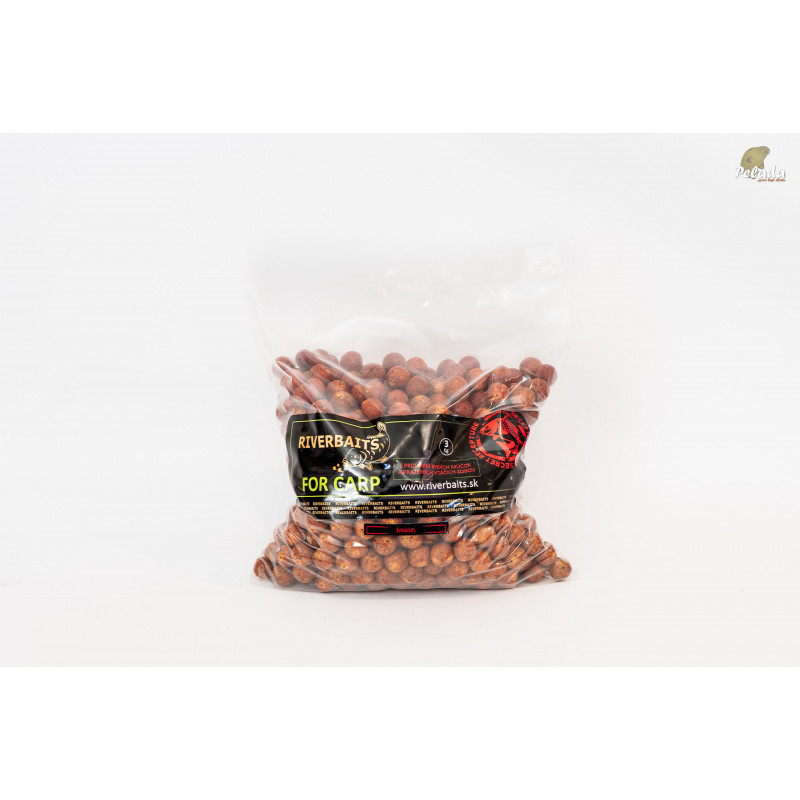 RIVERBAITS Kŕmny Boilies FOR CARP 3kg - Španiel