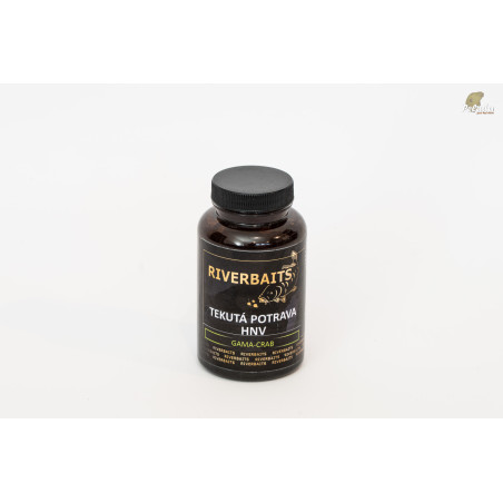 RIVERBAITS Tekutá potrava GAMA-CRAB 250ml