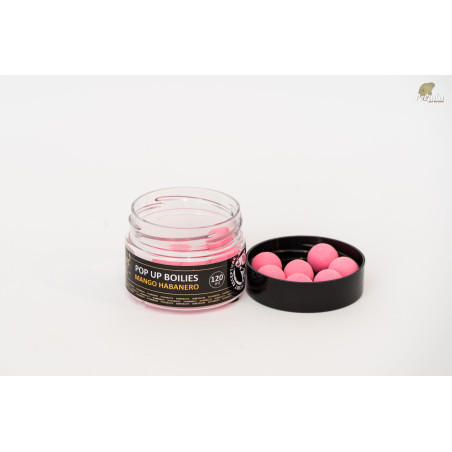 RIVERBAITS Plávajúce Boilies Pop-Up 120ml - MANGO HABANERO + NHDC