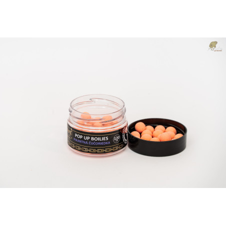 RIVERBAITS Plávajúce Boilies Pop-Up 120ml - PIKANTNÁ ČUČORIEDKA + NHDC
