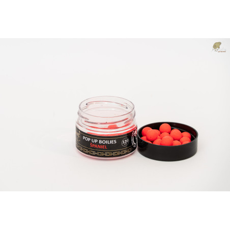 RIVERBAITS Plávajúce Boilies Pop-Up 120ml - ŠPANIEL + NHDC