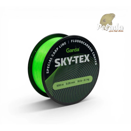 GARDA vlasec SKY-TEX fluo zelený 0,28mm 18lb 8,1kg 600m
