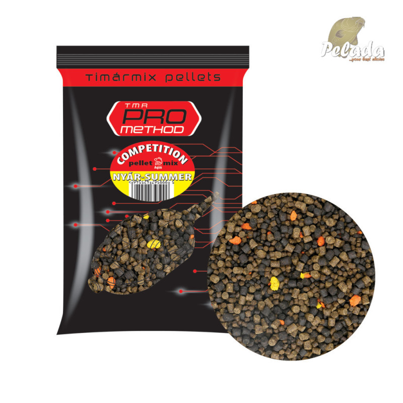 TIMÁR Mix Pro Method Competition Pellet Aqua Mix 800g - Nyár-Summer-Leto TIMÁR Mix Pro Method Competition Pellet Aqua Mix 800g - Nyár-Summer-Leto