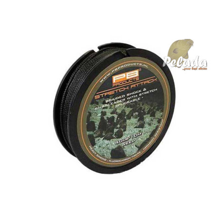 PB Products Šokovka Stretch Attack Shockleader 40lb Weed 10m