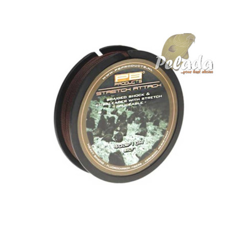 PB Products Šokovka Stretch Attack Shockleader 40lb Silt 10m