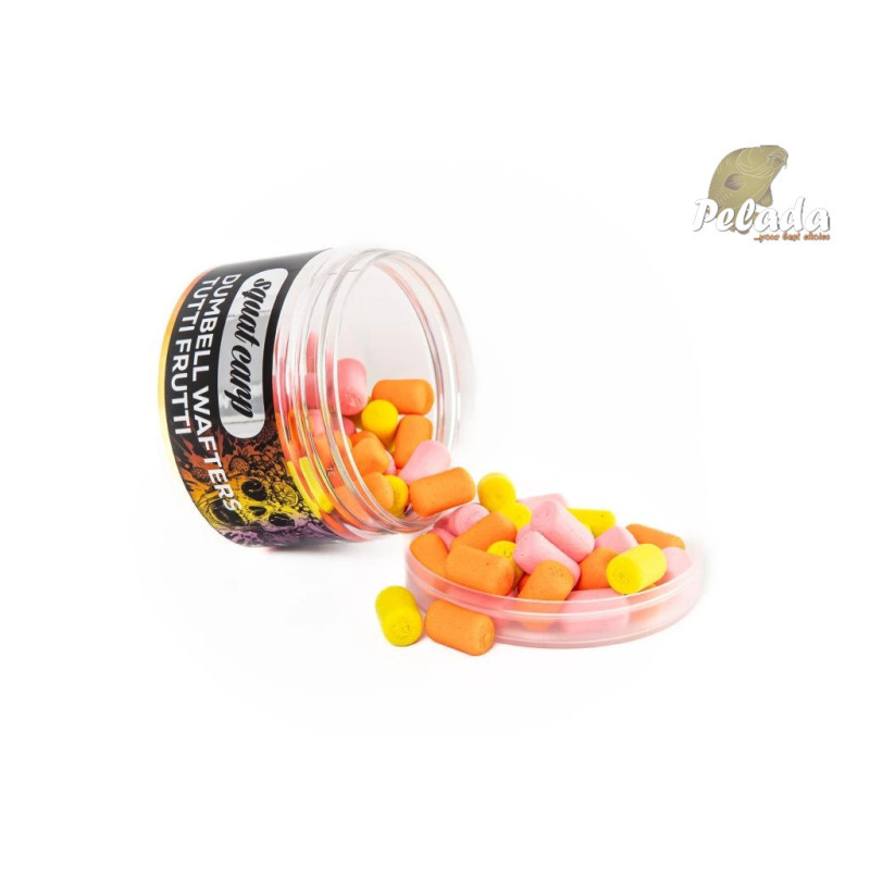 SQUAT Carp Dumbells Wafters 10x16mm 55g - Tutti Frutti SQUAT Carp Dumbells Wafters 10x16mm 55g - Tutti Frutti