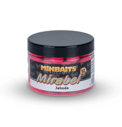 Mikbaits Mirabel Fluo Mini Boilies Jahoda 150ml 12mm