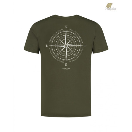 Korda Tričko Compass Tee Dark Olive