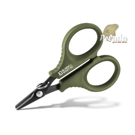 Nožnice s vrúbkami Delphin BladeX Short SS 9,5cm