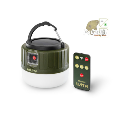 Kempingová lampa s ovládačom Delphin SVITA 4W/180lm/3600mAh
