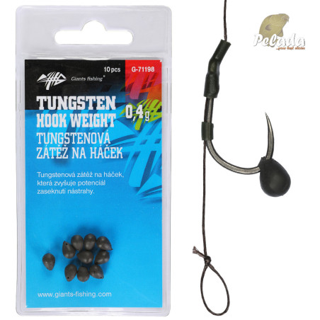Giants Fishing Záťaž na háčik Tungsten Hook weight 0,4g 10ks