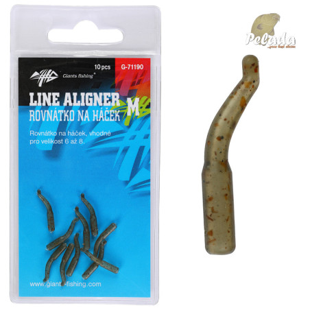 Giants Fishing Rovnátka na háčik Line Aligner-Large Camo 10ks