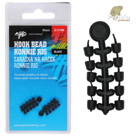 Giants Fishing Zarážka na háčik Hook Bead for Ronnie Rig Black 20ks