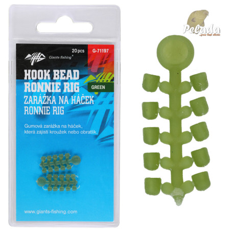 Giants Fishing Zarážka na háčik Hook Bead for Ronnie Rig Green 20ks