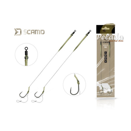 Nadväzec Delphin sCAMO Boilie Rig 20cm 25lbs 2ks