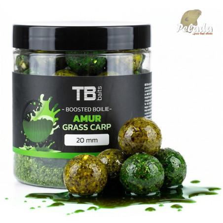 TB Baits Boosterované Boilies v dipe Amur 120g 24mm