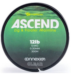 RidgeMonkey Ascend Zig & Floater Mainline 12lb 5,4kg 0.30mm 300m Clear Číry